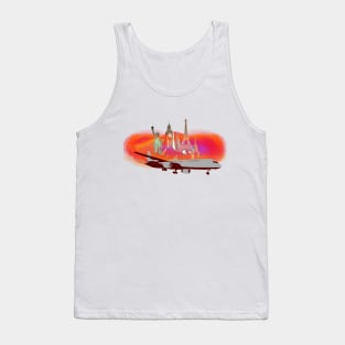 Aeronautical Expressions: Elevating Artistic Horizons Tank Top